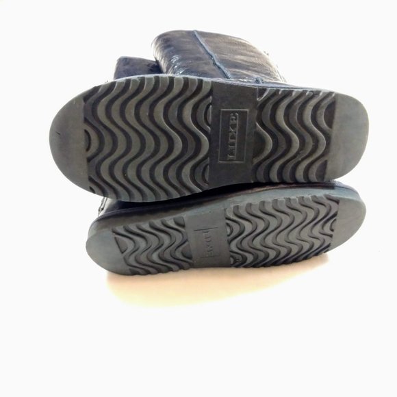 Australia Luxe Collective Sheepskin tall boots crinkle leather - Picture 8 of 13